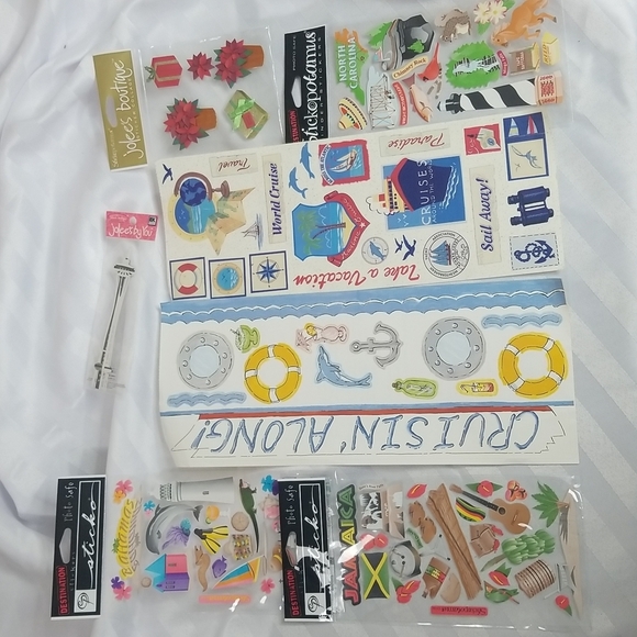 CRAFT STICKER COLLAGE AND DESTINATION STICKER SET OF 14 MISC STICKERS - Picture 8 of 8